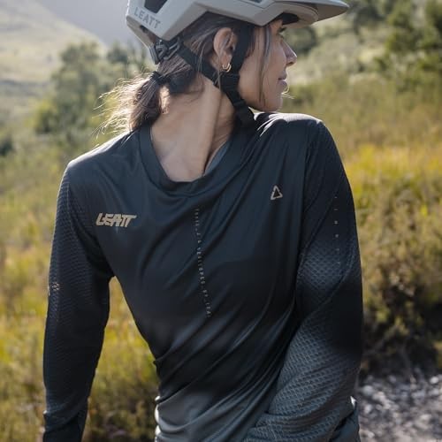 JERSEY LEATT MTB TRAIL 3.0 MANGA LARGA DAMA GHOST BLACK
