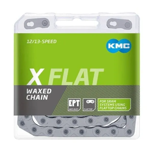 CADENA KMC XFLAT CHAIN GO WAX 12V 126E ANTI-OXIDO