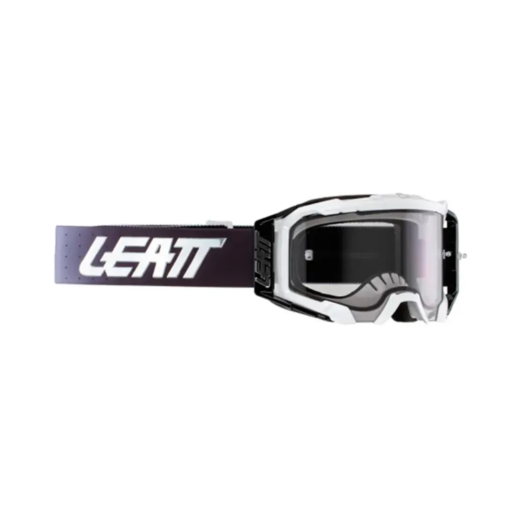 [LT-8024070390] GOGGLE LEATT VELOCITY 5.5 WHITE LIGHT GREY 58VLT