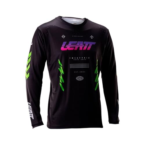 [LT-5026055791] JERSEY LEATT MTB GRAVITY 4.0 MANGA LARGA RACE BLACK