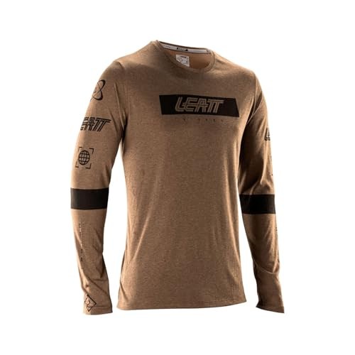 JERSEY LEATT MTB GRAVITY 3.0 MANGA LARGA LOAM BROWN