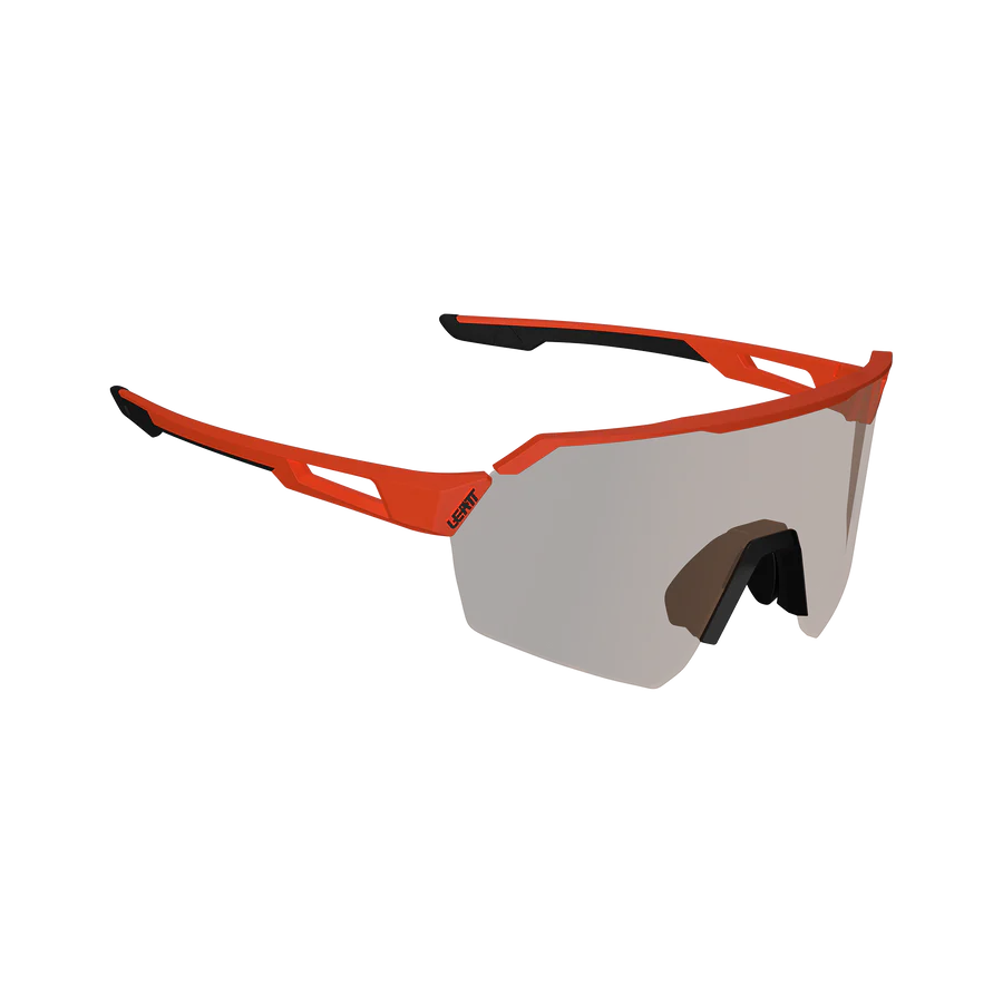 LENTES LEATT RIDEVIZ LITE SATIN ORANGE IRIZ SILVER 30 VLT