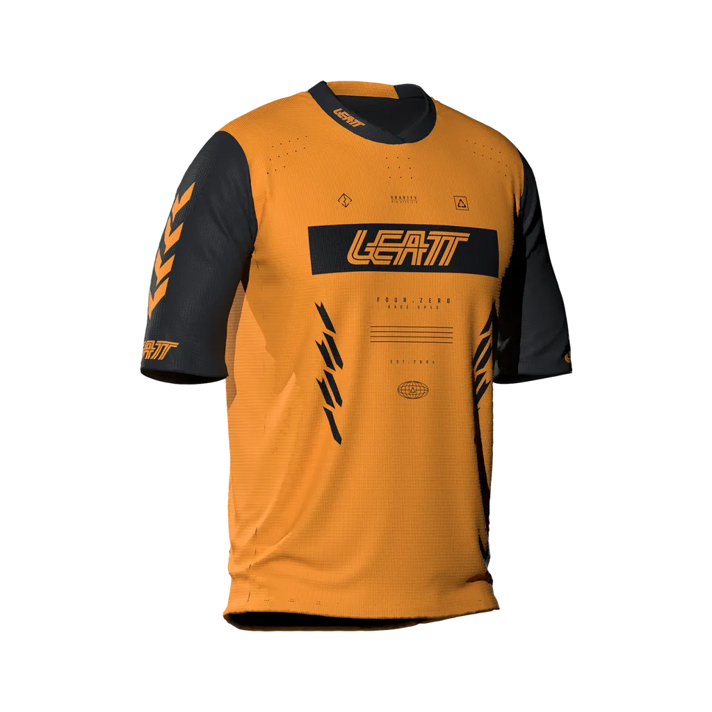 [LT-5026060833] JERSEY LEATT MTB GRAVITY 4.0 MANGA CORTA RACE YELLOW JUNIOR