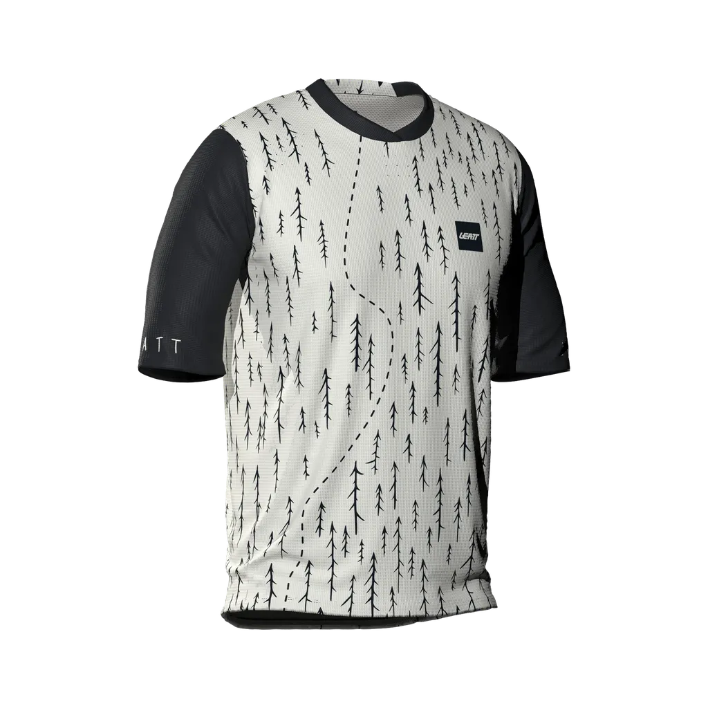 [LT-5026060852] JERSEY LEATT MTB GRAVITY 4.0 MANGA CORTA WHITE TRAILS JUNIOR (L)