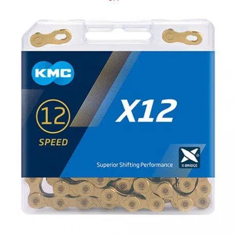 CADENA KMC 12V X12 DORADA 126E